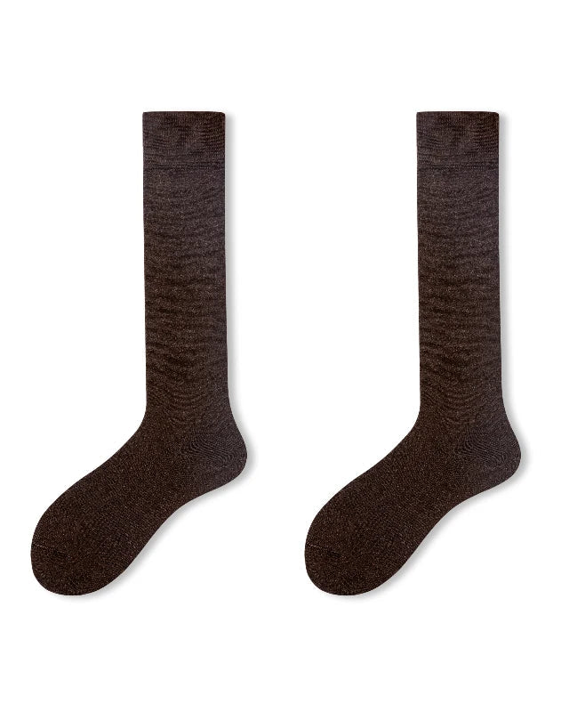 Wool Blend Knit Calf Length Socks