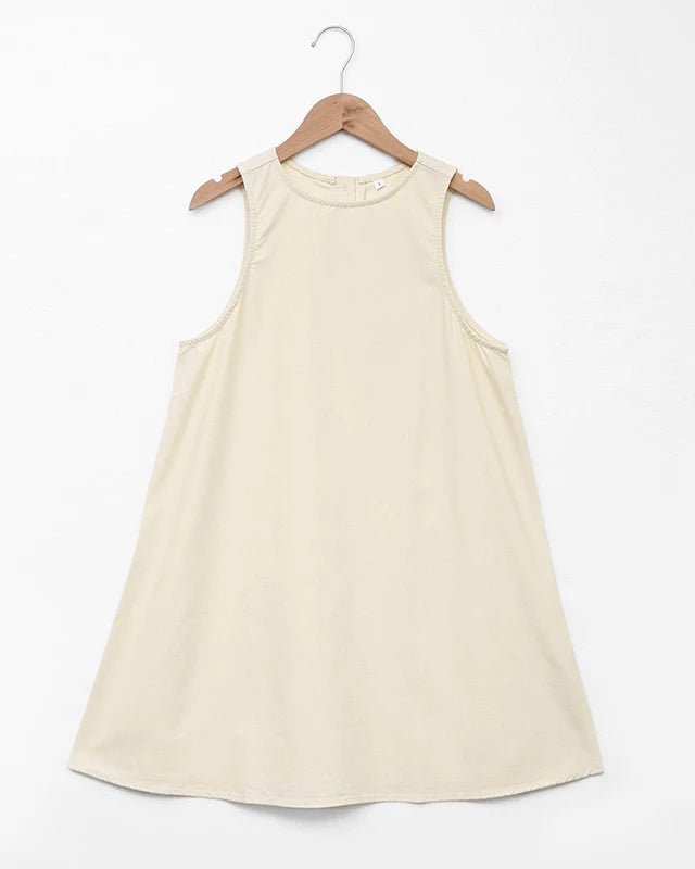 Stylish Round Neck Sleeveless Mini Dress