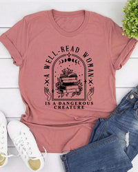 Literary Graphic Short Sleeve Tee