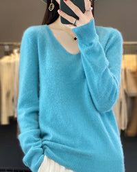 Merino Wool V-Neck Sweater