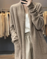 Wool Long Loose Cardigan Sweater