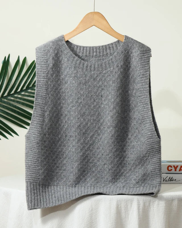 Merino Wool Jacquard Sweater Vest