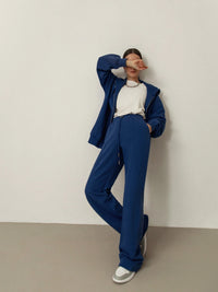 Oversized Fleece Hooded Sweatshirt Tracksuits