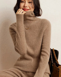 Soft Cashmere Turtleneck Slim-Fit Sweater