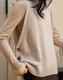 Merino Wool Pullover Sleeveless Knit Vest