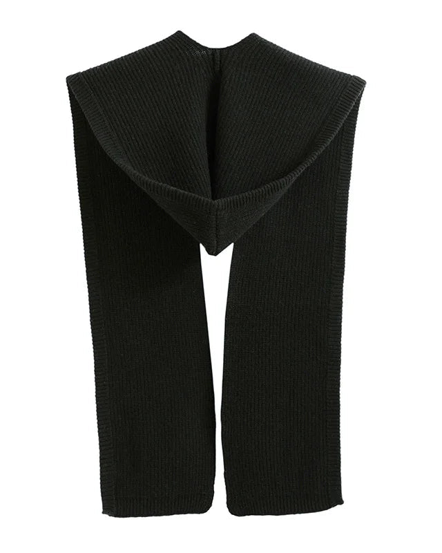 Merino Wool Hooded Scarf