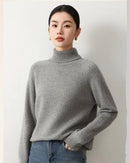 Yak Wool Turtleneck Long-Sleeved Thick Sweater