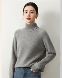 Yak Wool Turtleneck Long-Sleeved Thick Sweater