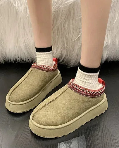 Shearling Lined Slip-On Ankle Boot