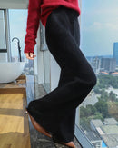 Cashmere Knit Wide Leg Pants
