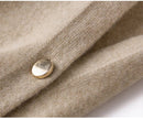 Solid 100% Cashmere Poncho Scarf