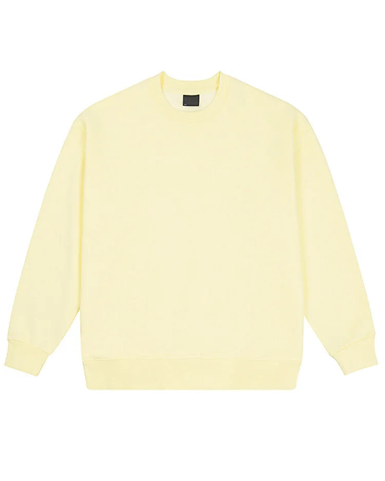 Loose-Fit Pure Cotton Pullover Sweatshirt