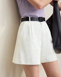 Casual Loose Jacquard Cotton Shorts