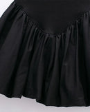 Stylish Pleated Patchwork Backless Mini Dress