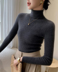 Cashmere Turtleneck Slim-Fit Pullover Sweater