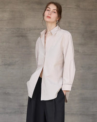 Casual Collared Single-Breasted Loose-Fitting Shirt