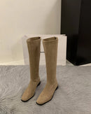 Vintage Stretch Knee-High Boots