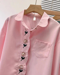 Refined Polo Collar Pullover Shirt
