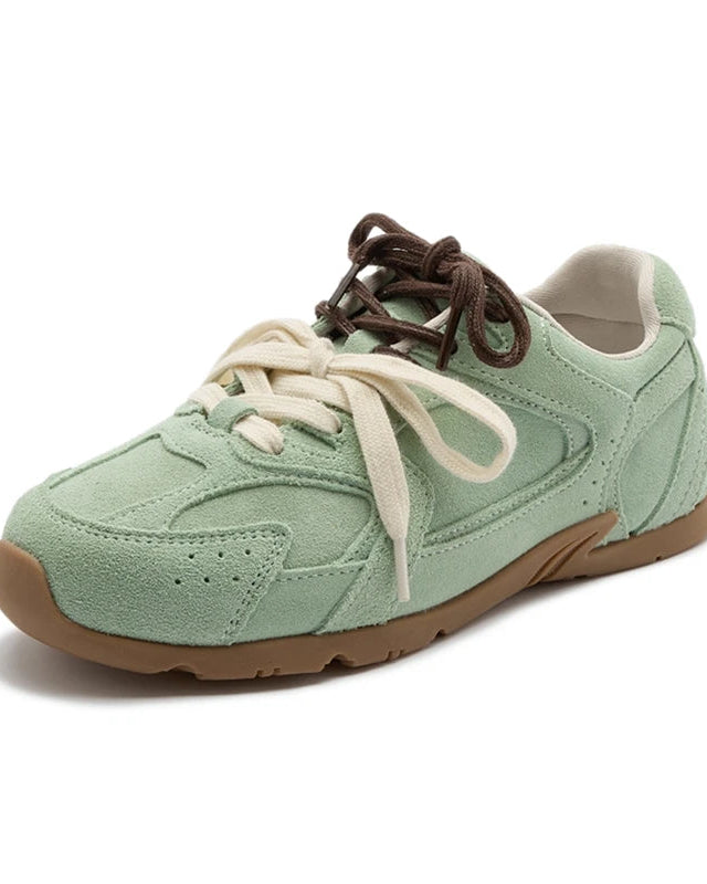 Retro Lace-Up Non-Slip Sneakers