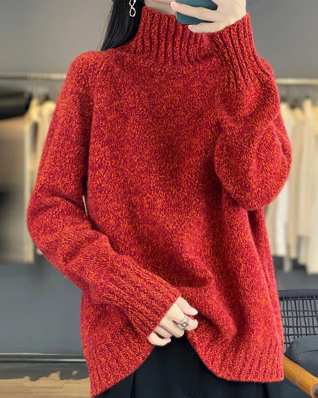 Thick Merino Wool Turtleneck Sweater