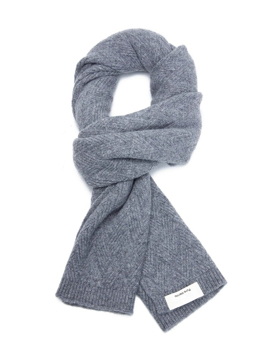 Luxury 100% Merino Wool Knitted Scarf
