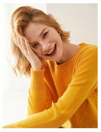 Round-Neck 100% Merino Wool Sweater