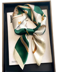 The smooth, silk-feel surface and floral motif make it equally suited to a morning commute or a weekend occasion.