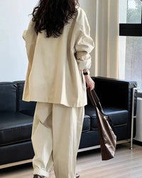 Solid Mandarin Collar Single-Breasted Short Trench Coat