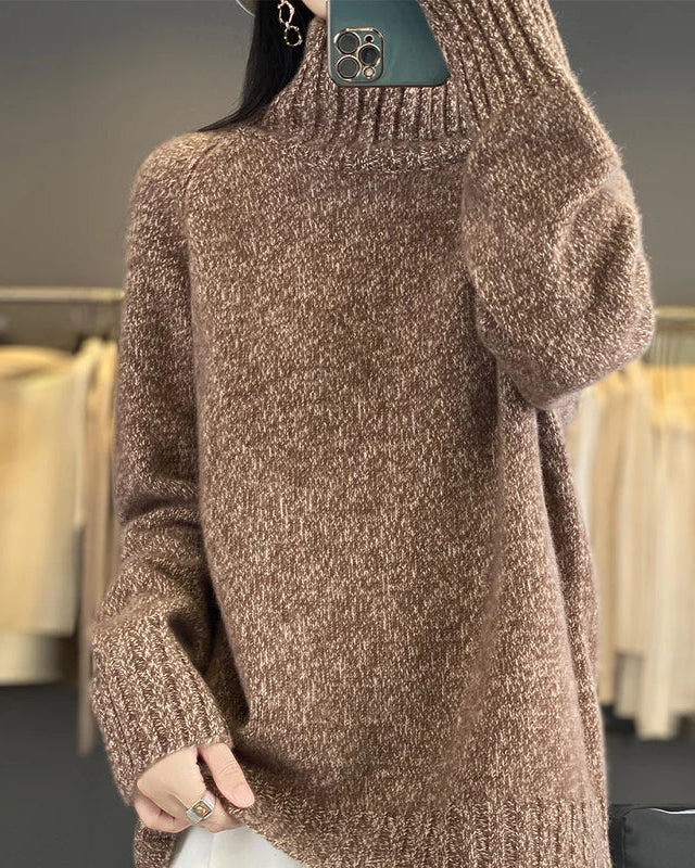 Thick Merino Wool Turtleneck Sweater