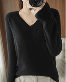 Soft And Slim-Fitting V-Neck Knit Sweater