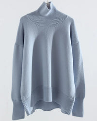 Oversized Turtleneck Heavyweight Knit Pullover