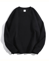 Loose-Fit Fleece Pullover Sweatshirt