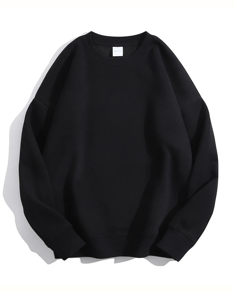 Loose-Fit Fleece Pullover Sweatshirt