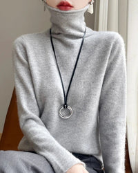 Knitted Wool Turtleneck Sweater