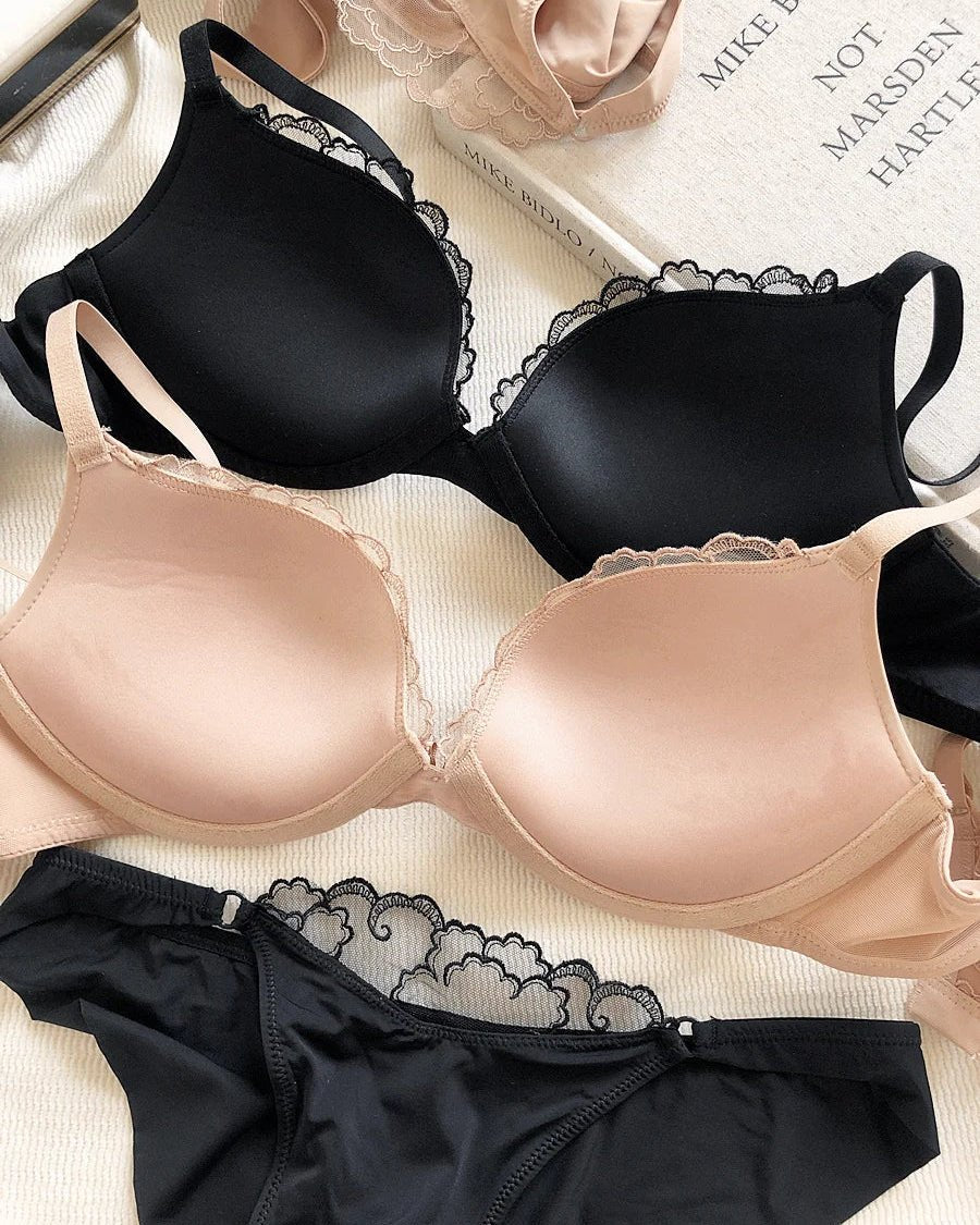 Romantic Lace Comfortable Sexy Push-Up Bra Set