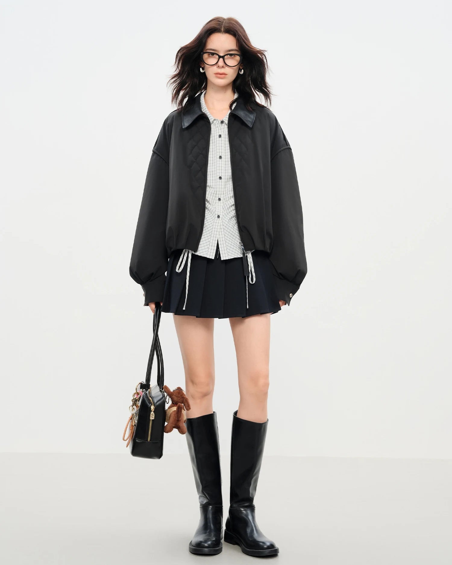 Lightweight Quilted Patchwork Short Jacket