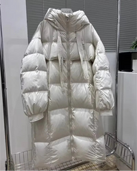 Women's Long Hooded Puffer Coat