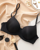 Plus-Size Pure Cotton Thin Cup Push-Up Bra