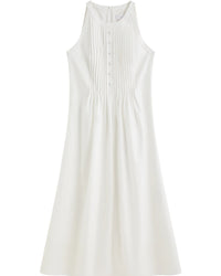 Round Neckline Elegant Slim-Fitting Halter Dress