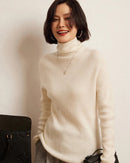 Soft Cashmere Turtleneck Slim-Fit Sweater