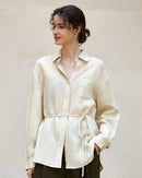 Elegant Lapel Single-Breasted Ol Shirt