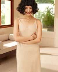 Cashmere V-Neck Slip Dress