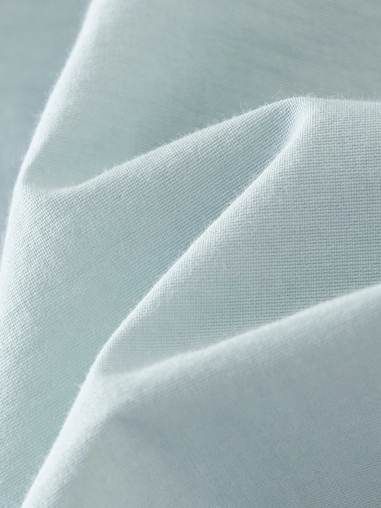 Square Neck High Waist Cotton A-LINE Dresses