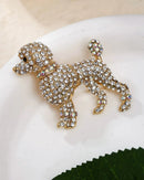 Exquisite Baroque-Style Puppy Brooch