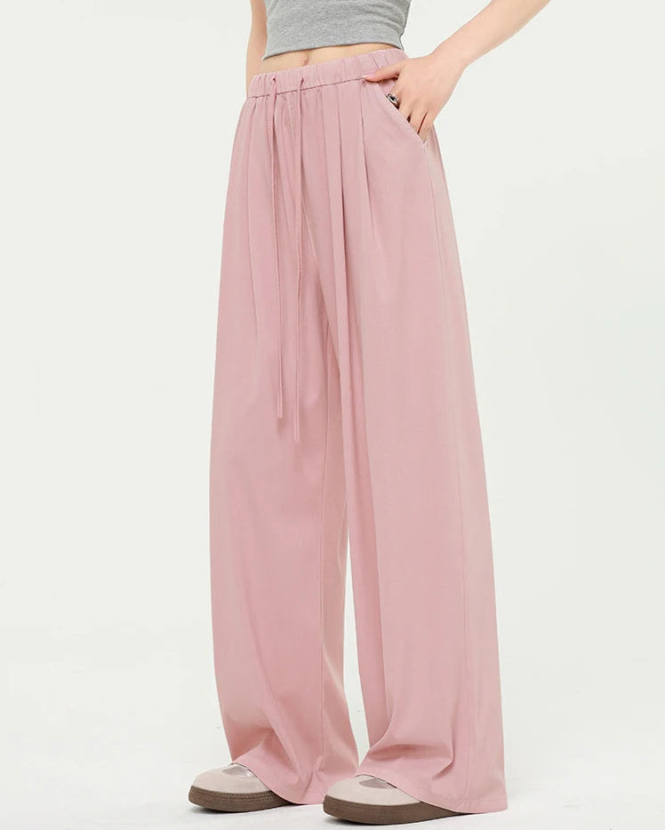Elastic-Waist Tencel Denim Jeans