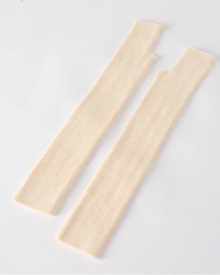 Wool Blend Knit Long Arm Warmers