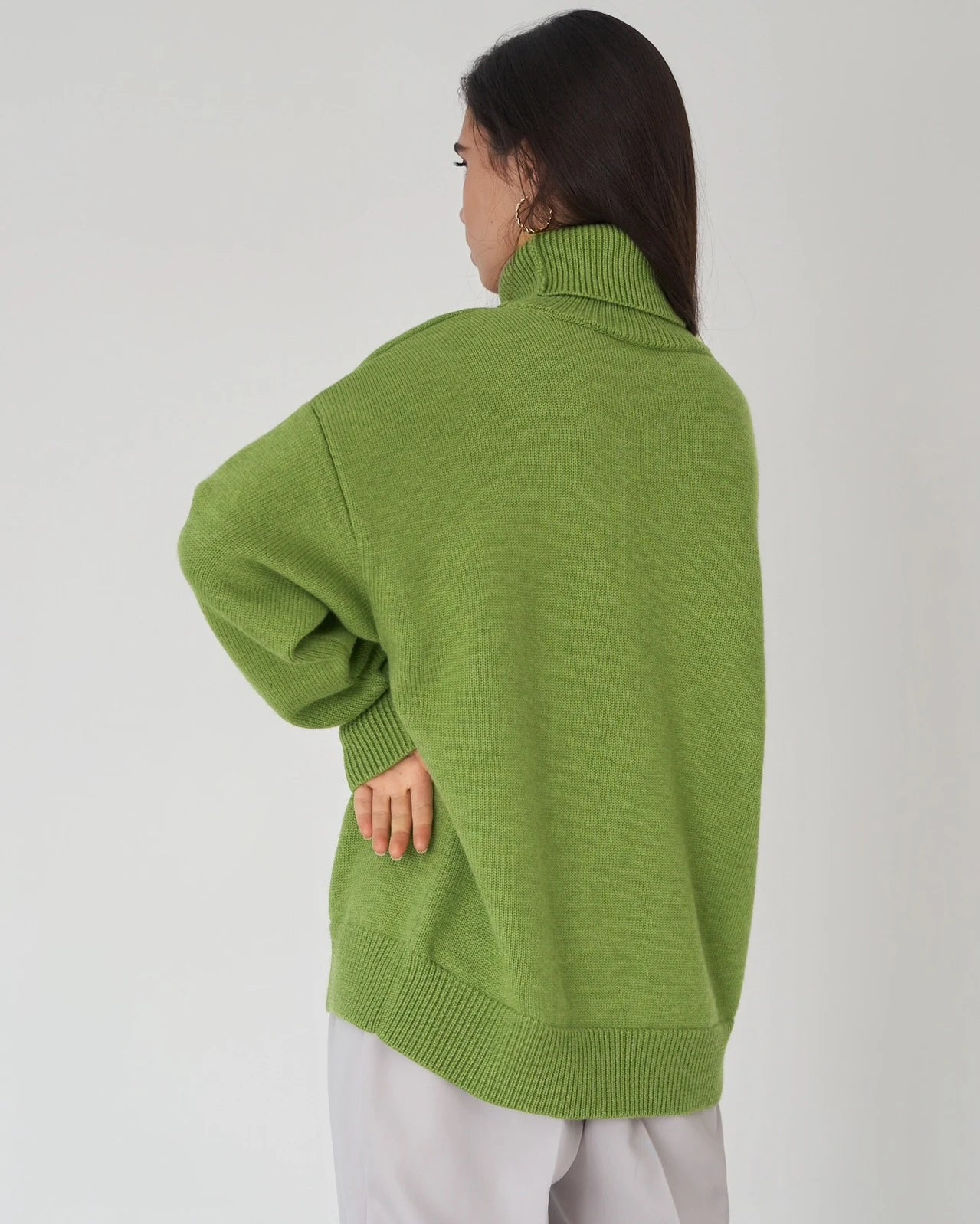 Turtleneck Oversized Pullover Sweater