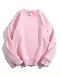 Loose-Fit Fleece Pullover Sweatshirt