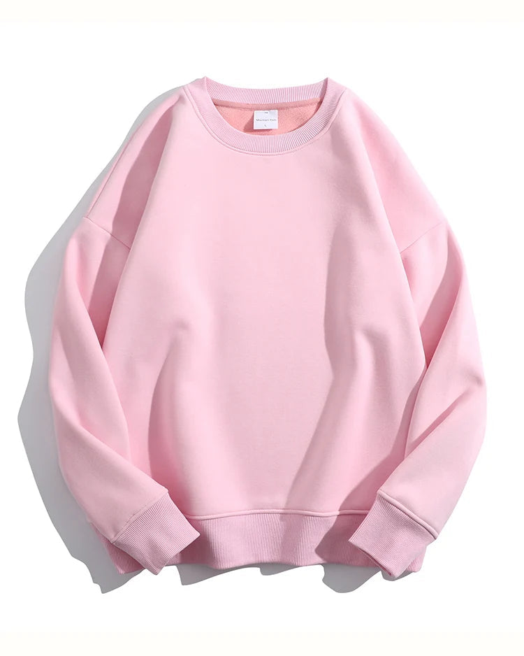 Loose-Fit Fleece Pullover Sweatshirt