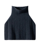 Wool Cashmere Turtleneck Poncho